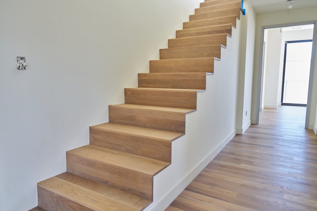 engineered wide plank hardwood staircase flooring