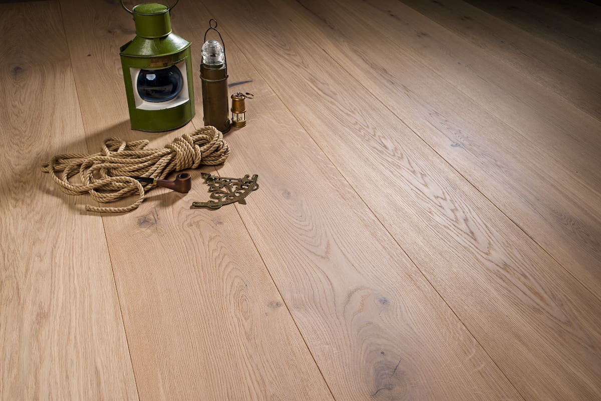 engineered white oak hardwood flooring - oil finishing
